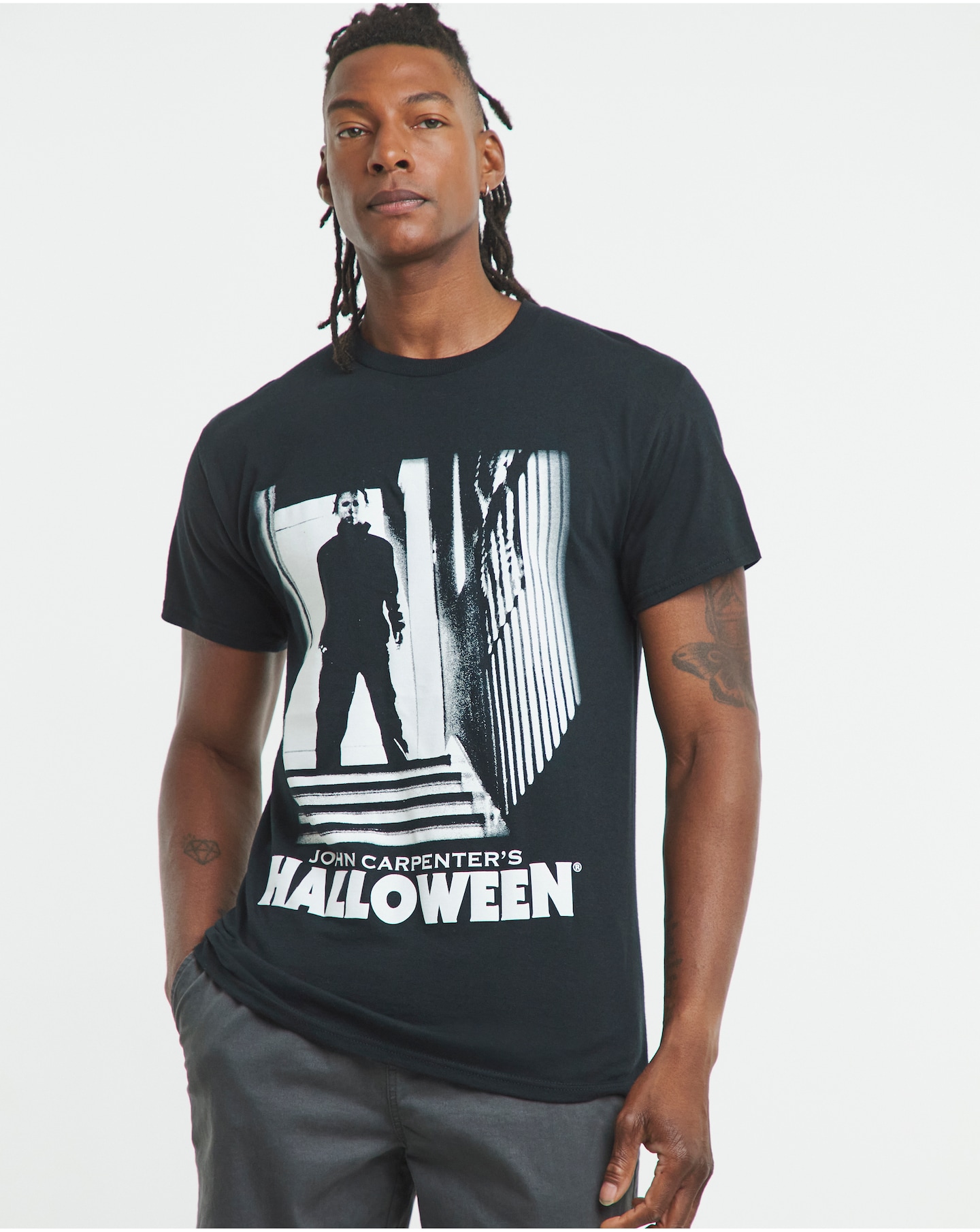 Halloween Horror Movie T-Shirt - Black