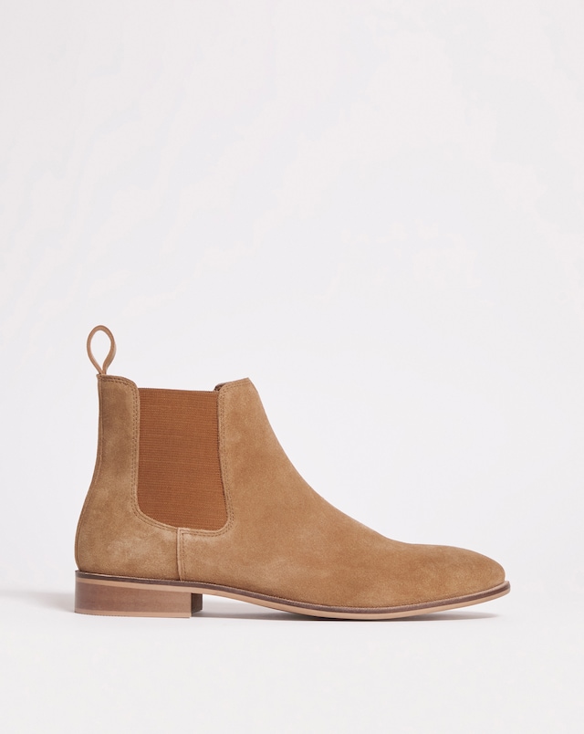 Premium Suede Chelsea Wide - Tan