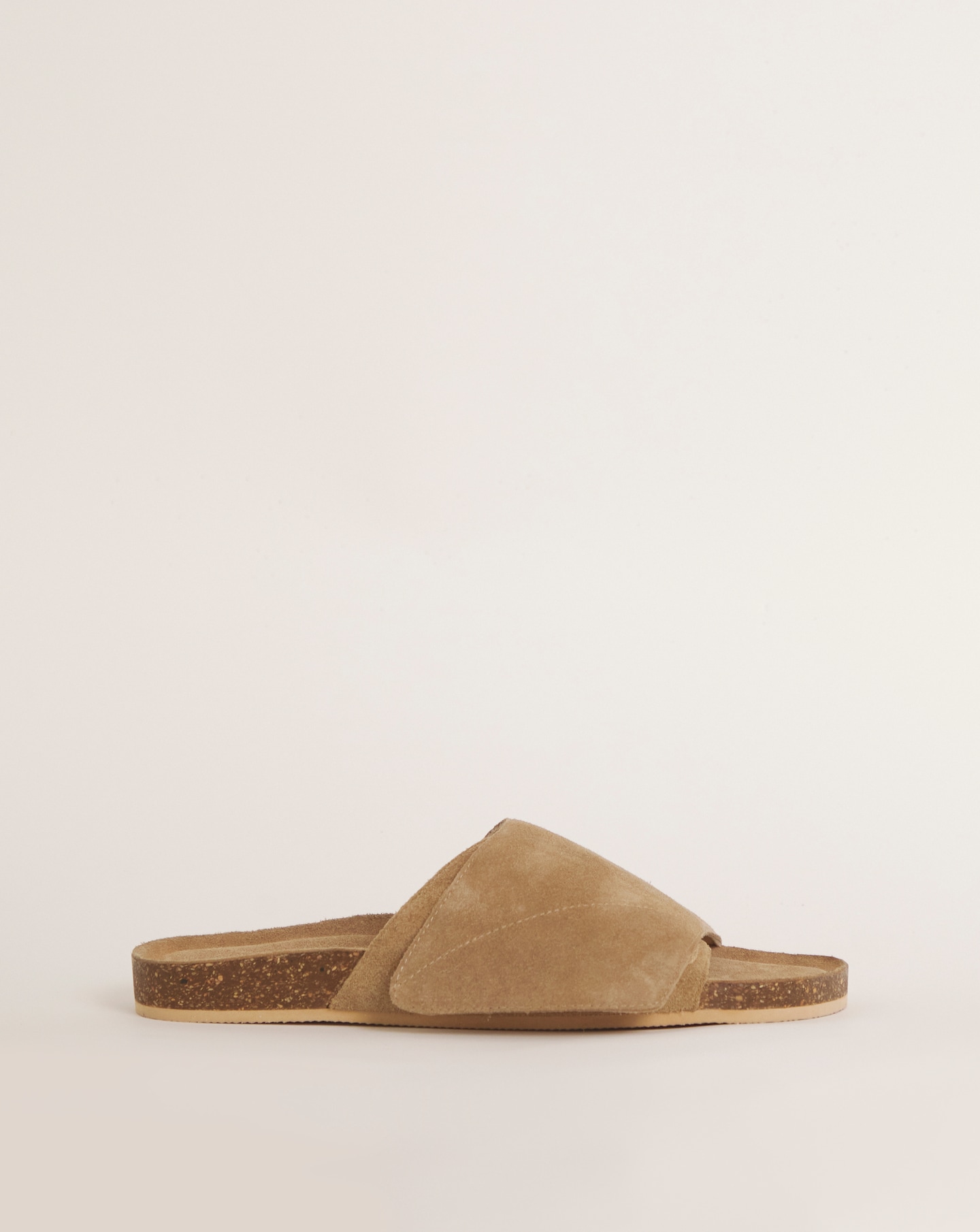 Suede Touch and Close Footbed Sandal WF
