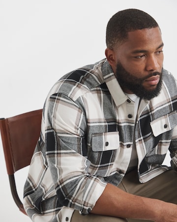 Jack & Jones Charge Checked Shirt - Cream