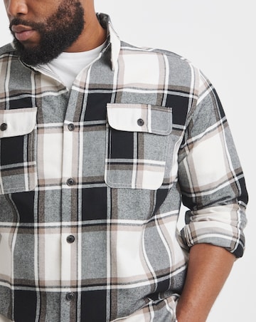 Jack & Jones Charge Checked Shirt - Cream