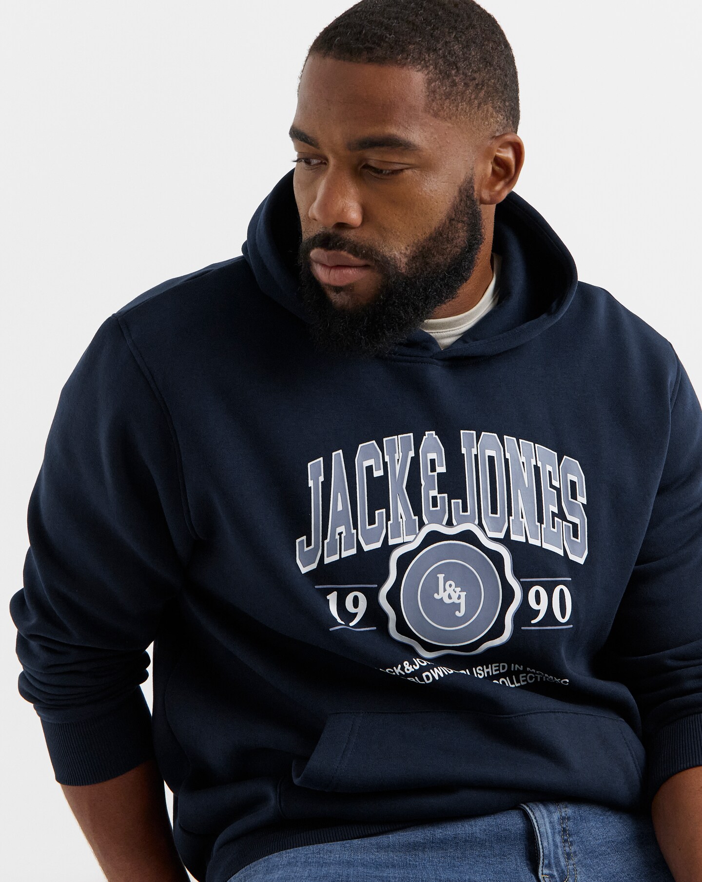Jack & Jones Mako Sweat Hood - Sky