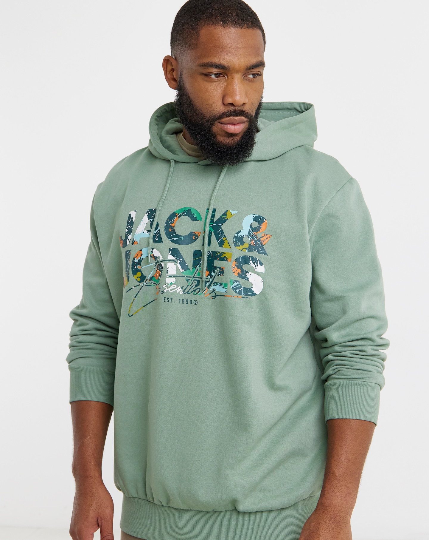 Jack & Jones Geplas Sweat Hood - Green