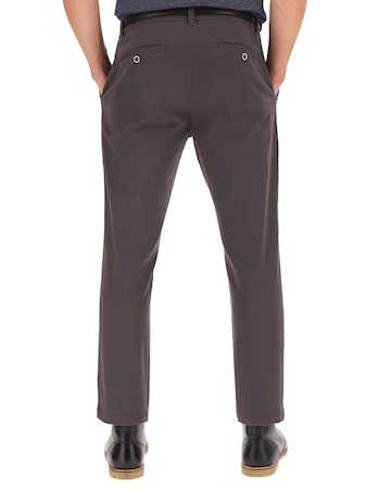 Charcoal Belted Chino Trouser 29in