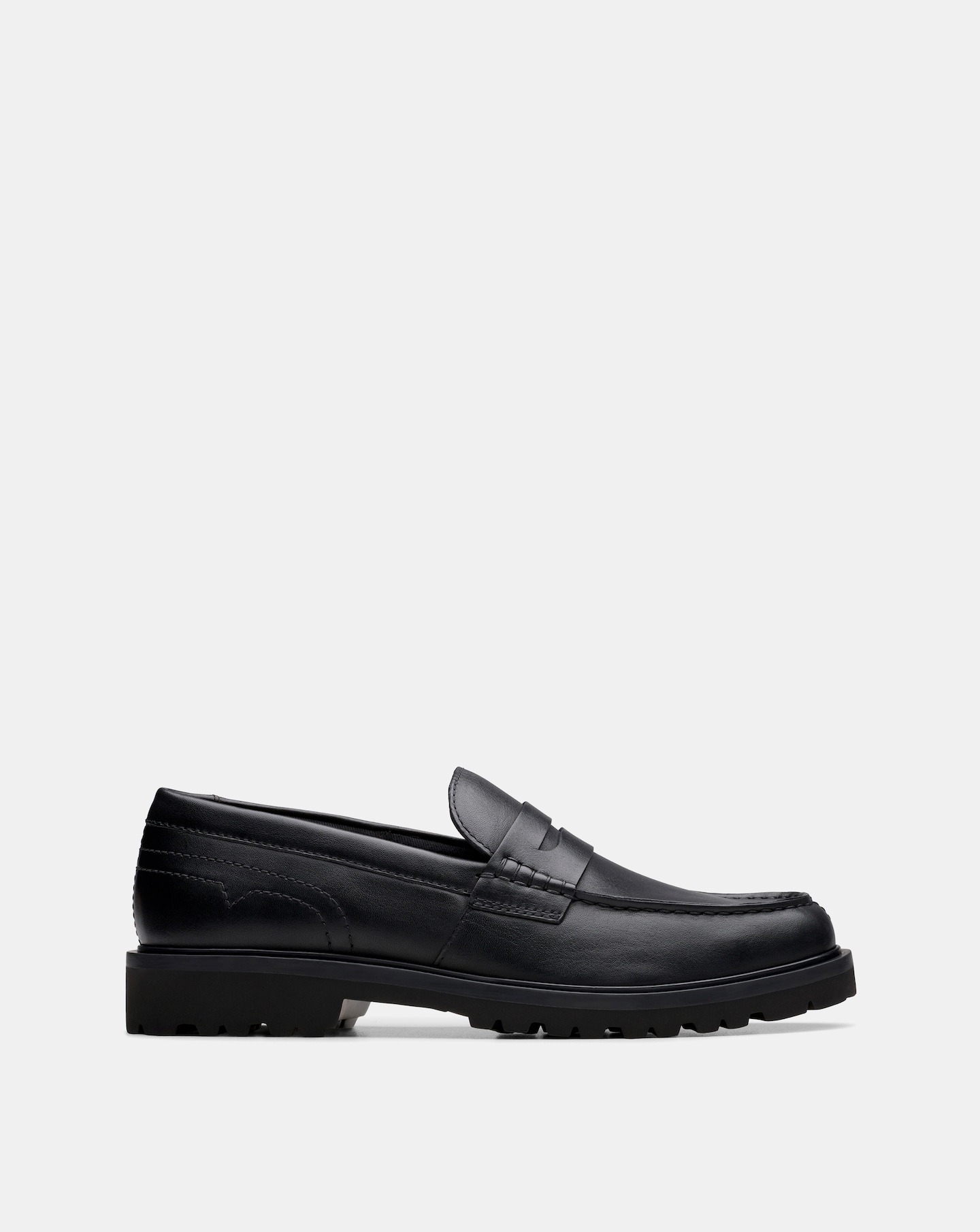 Clarks Berwick Leather Loafer - Black