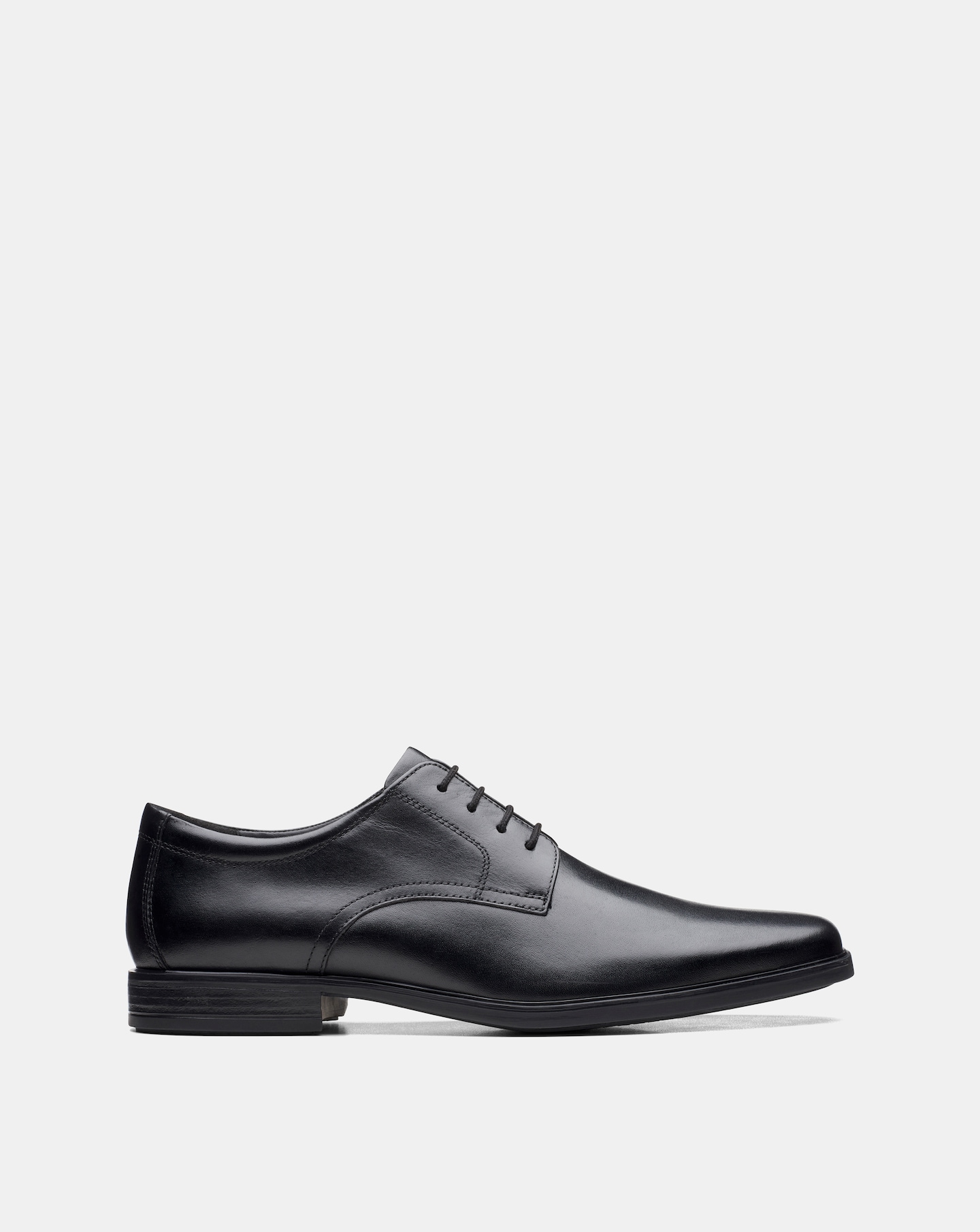 Clarks Howard Walk Leather Shoe - Black