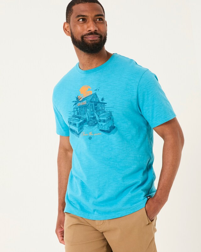 FatFace Volkswagen T-Shirt - Blue