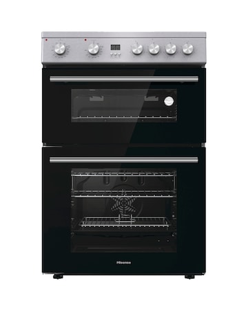 Hisense HDE3211BXUK 60cm Electric Cooker Ceramic Hob - Grey