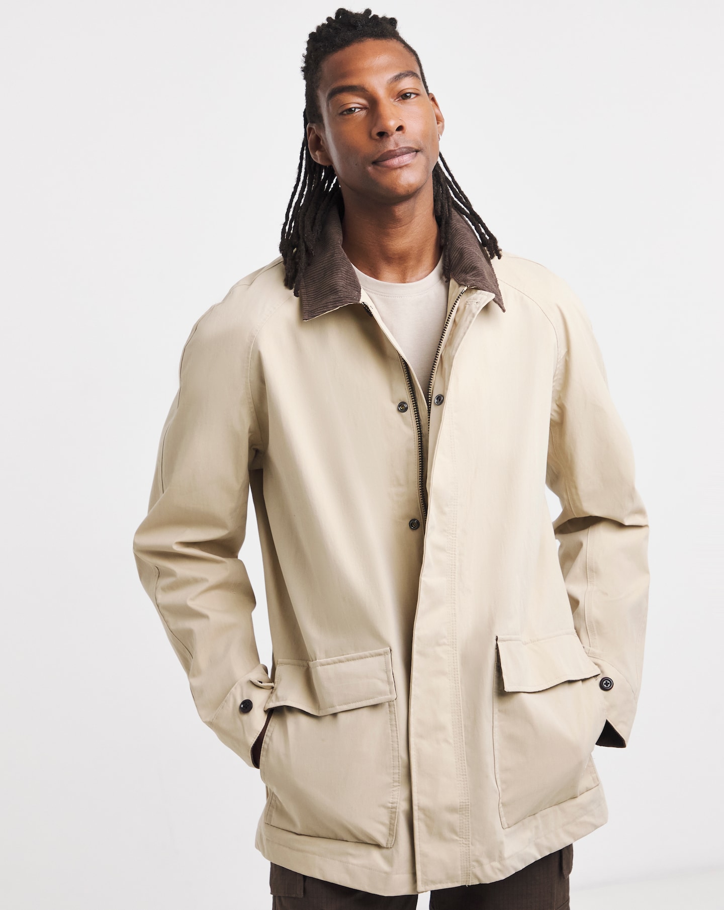 Timberland Cotton Jacket - Natural