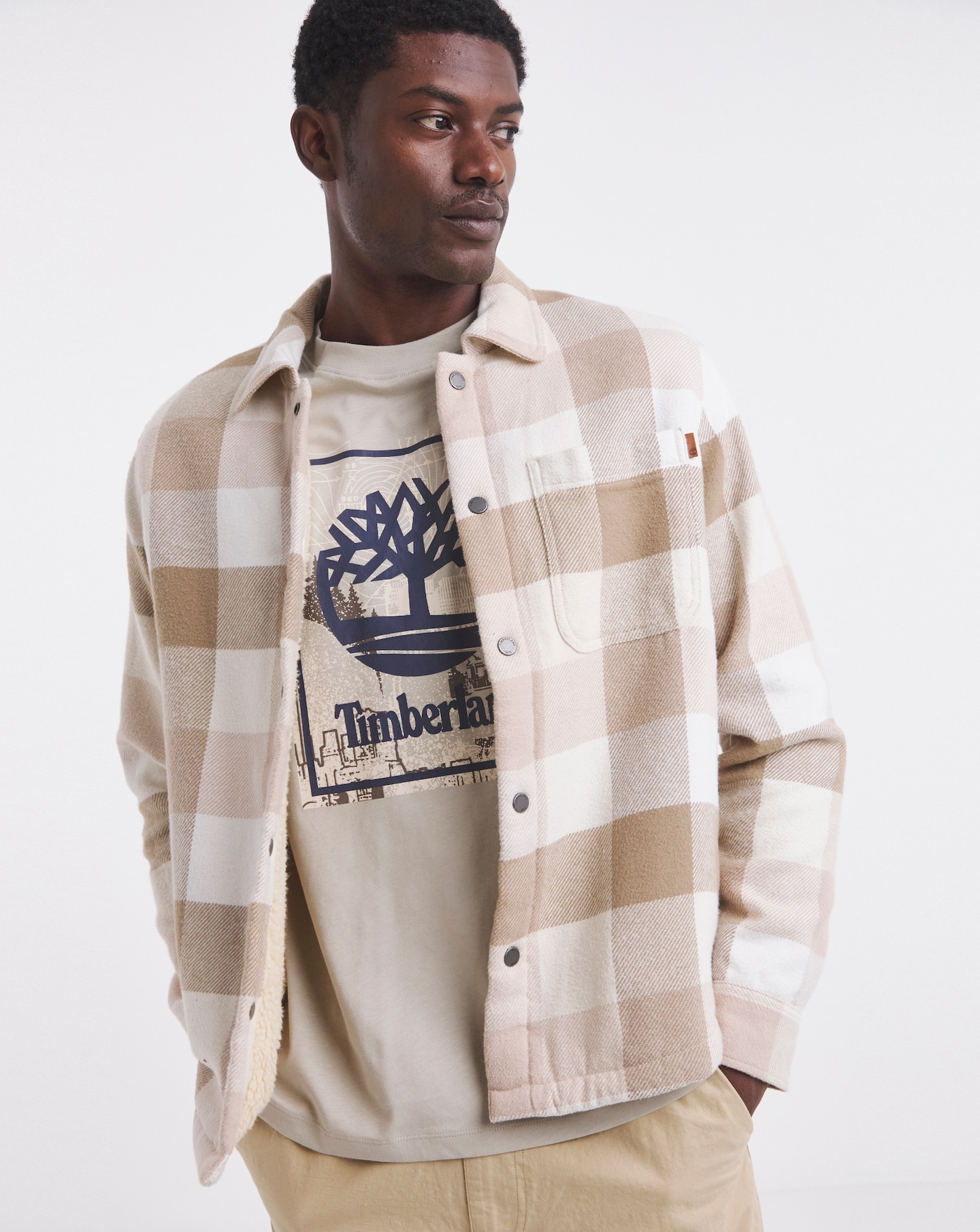 New In - Timberland High Pile Overshirt - Natural