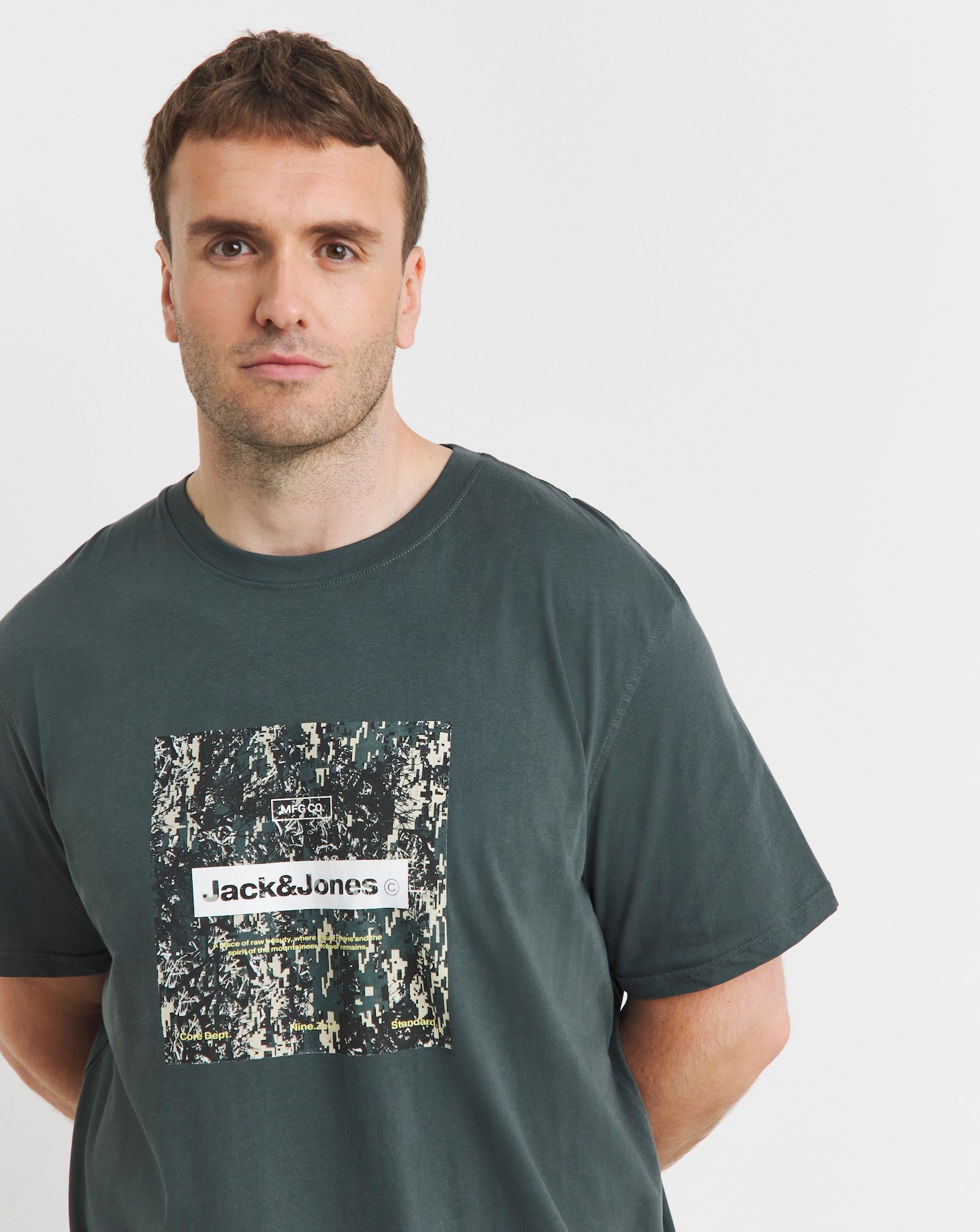 Jack & Jones Alpha Logo T-Shirt - Teal