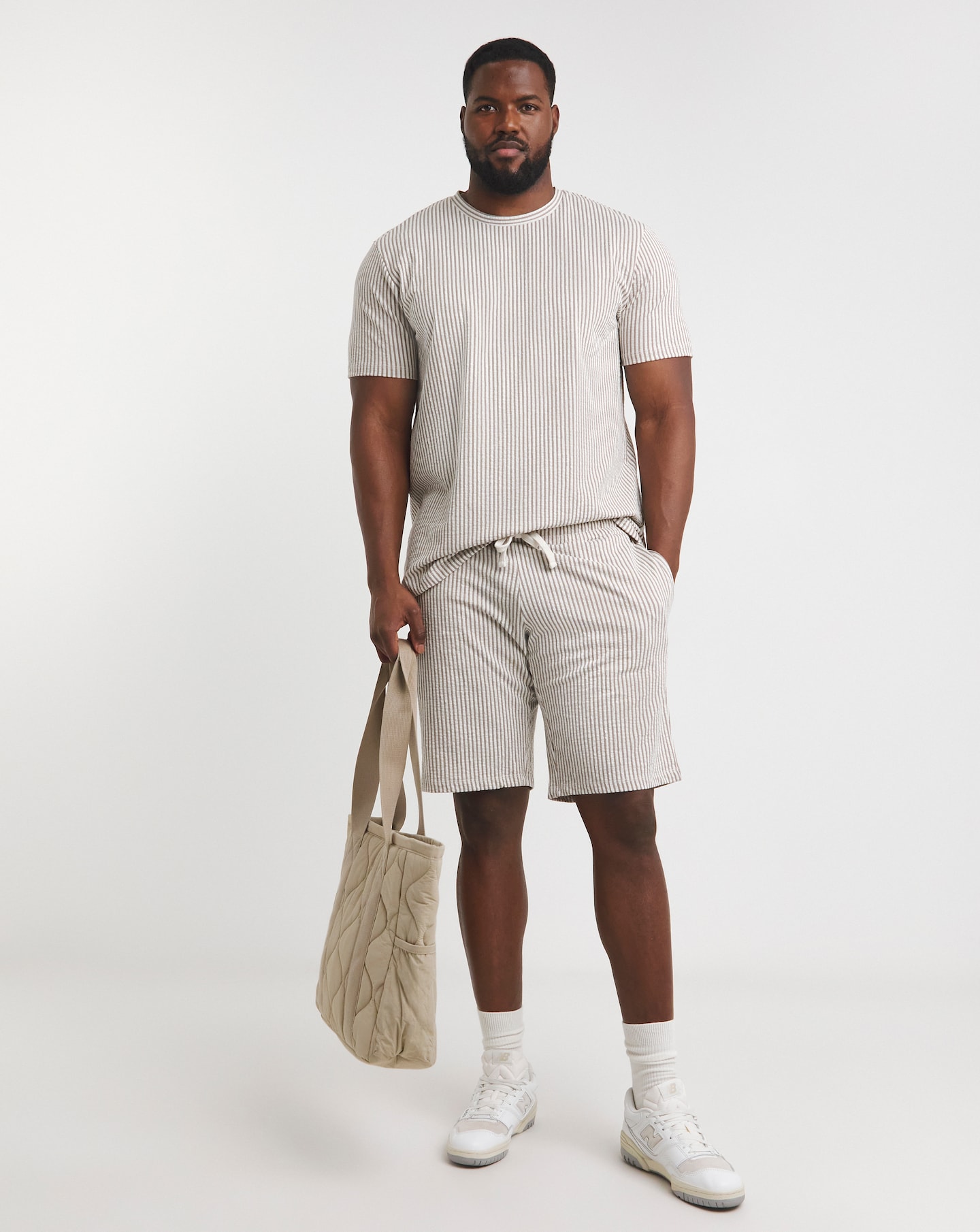 Jack & Jones Cruz Stripe T-Shirt - Cream