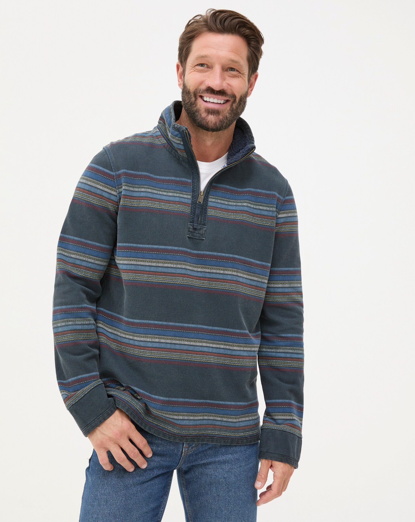 FatFace Airlie Trescowe Stripe Sweat