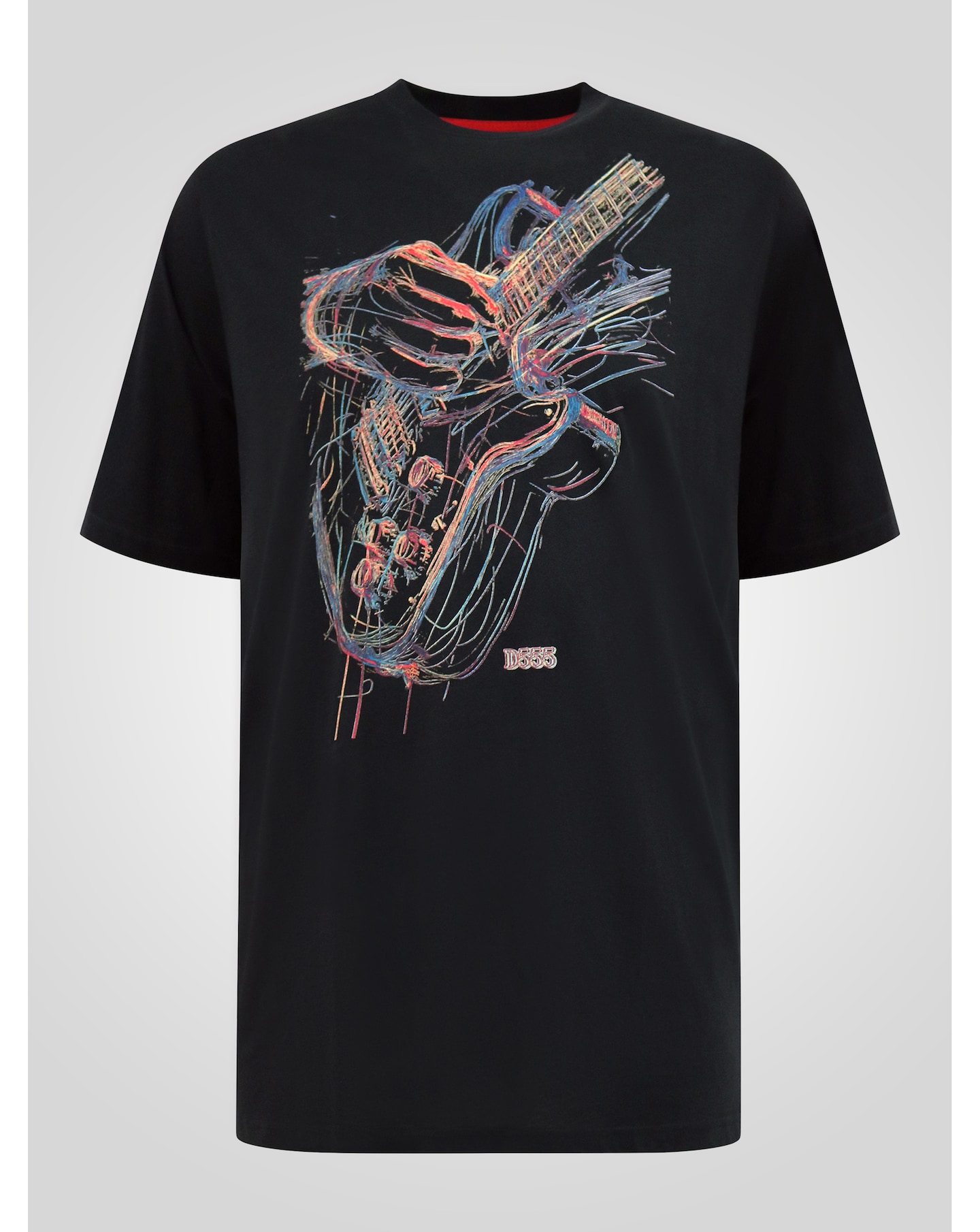 New In - D555 Elliott Guitar Printed T-shirt