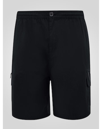 THOMAS-D555 Full Elastic Waist Stretch Shorts With Leg And Back Zipper Pocket