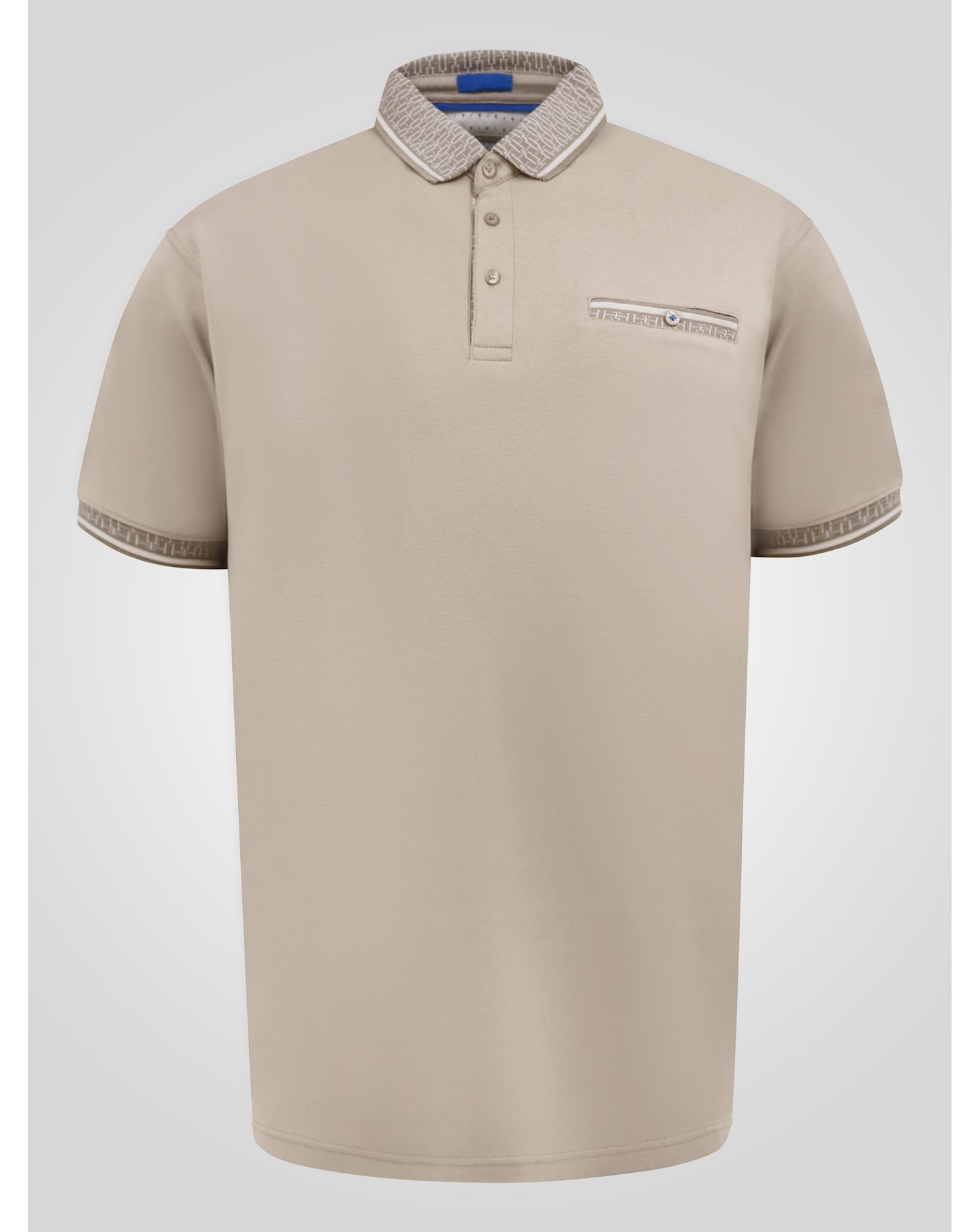 New In - D555 Barrett Stone Interlock Polo
