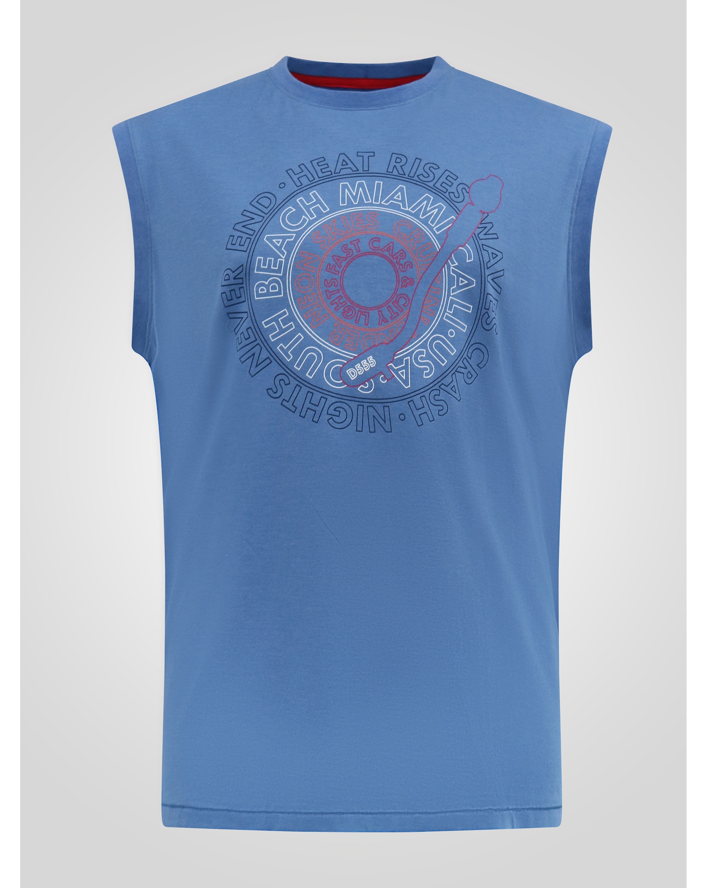 New In - D555 Reeves South Beach Miami Print Tee
