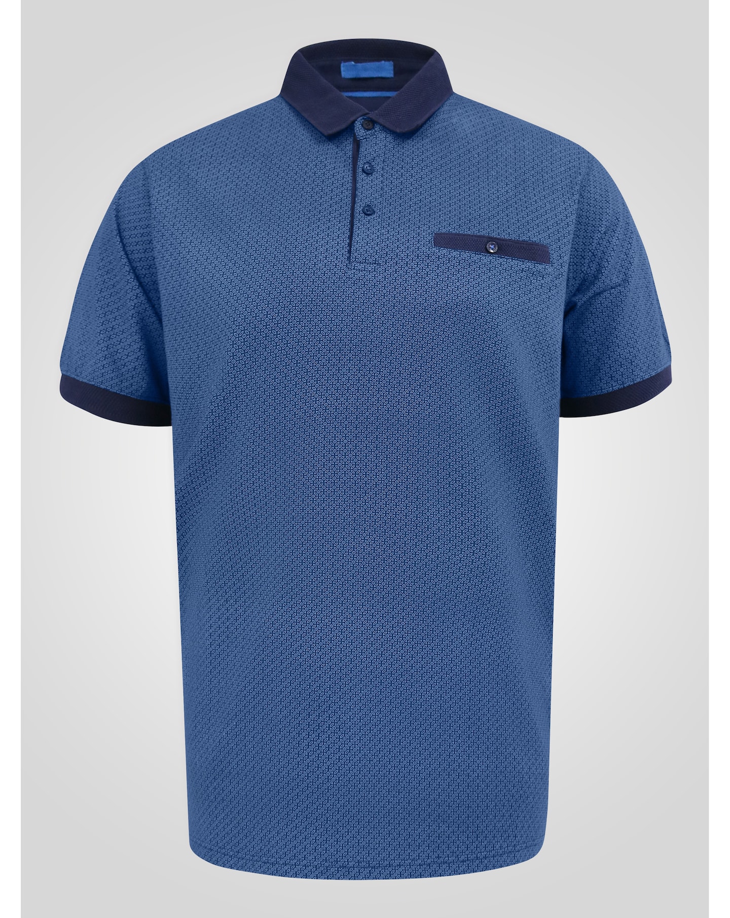 New In - D555 Murray-Ao Print Jacquard S/S Polo