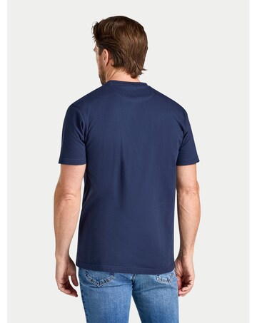 Raging Bull Circle Crest Printed T-Shirt Navy