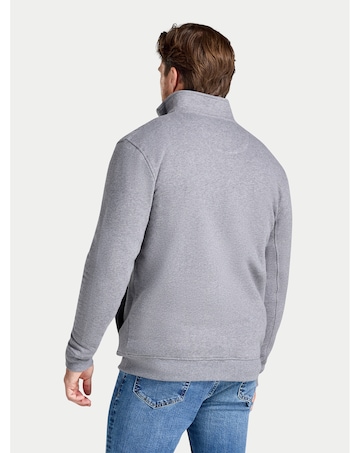 Raging Bull Zip Through Bully Sweat Grey Marl
