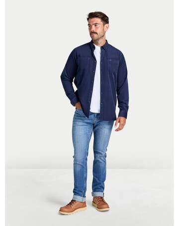 Raging Bull L/S Corduroy Shirt Navy
