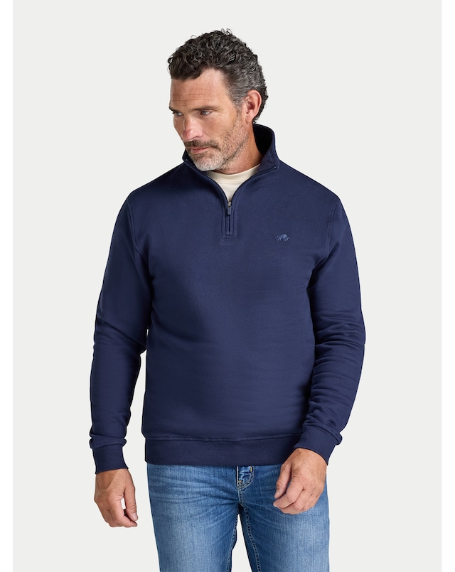 Raging Bull Classic Jersey Quarter Zip Sweat Navy
