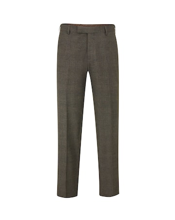 Skopes Heller Brown Check Suit Trousers
