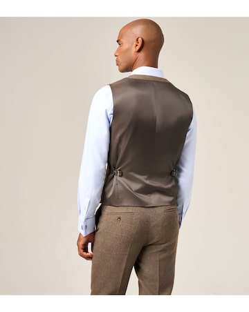 Skopes Cupar Sage Check Waistcoat