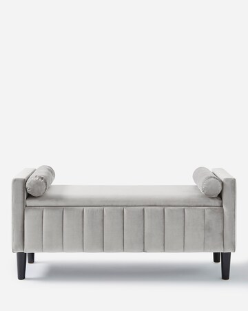 Eloise Winged Velvet Storage Ottoman