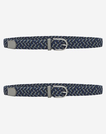 Two Pack Canvas Multi Colour Belts