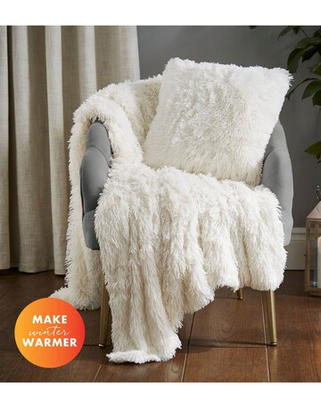 Catherine Lansfield Shaggy Fleece Throw