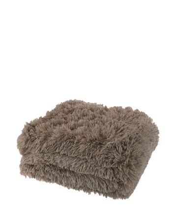 Catherine Lansfield Shaggy Fleece Throw