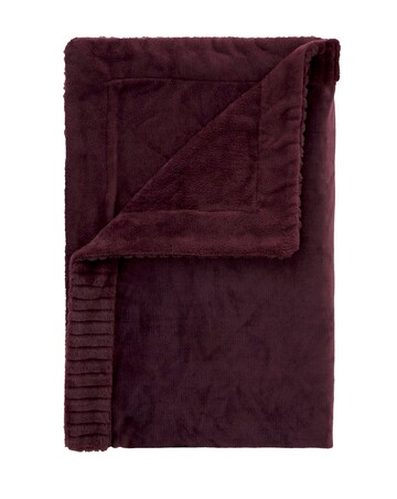 Catherine Lansfield Velvet Faux Fur Cosy Throw