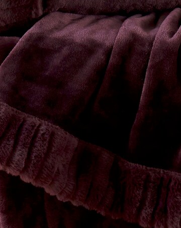 Catherine Lansfield Velvet Faux Fur Cosy Throw