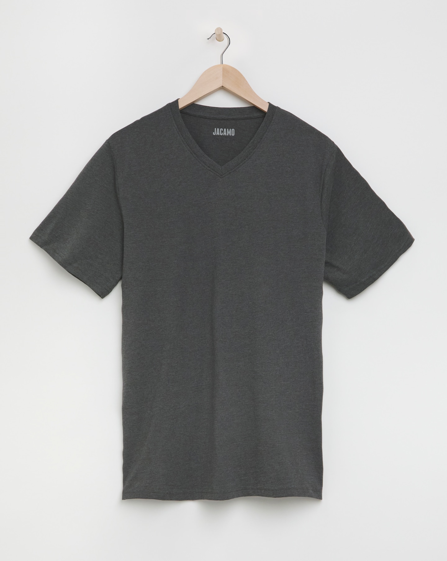 Pure Cotton V-Neck T-Shirt Long