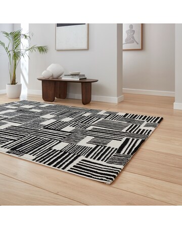 Catherine Lansfield Blocks Modern Abstract Rug