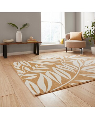 Catherine Lansfield Sorral Leaves Botanical Rug