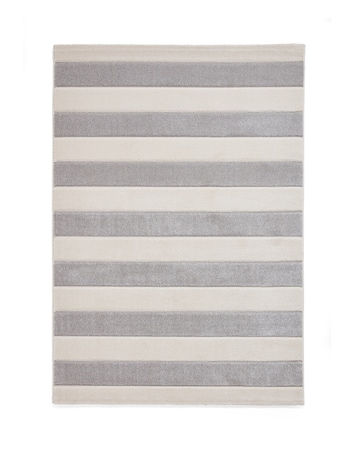Catherine Lansfield Cove Stripe Modern Carved Rug