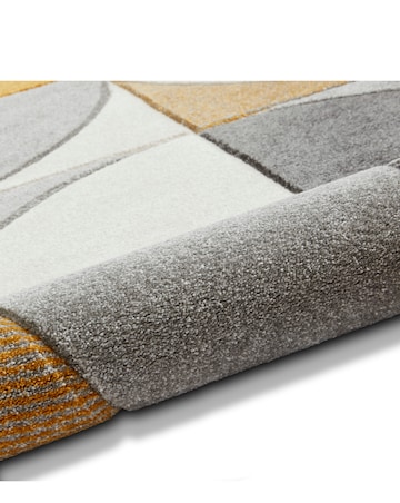 Think Rugs Matrix Modern Geometric Rug - Curves