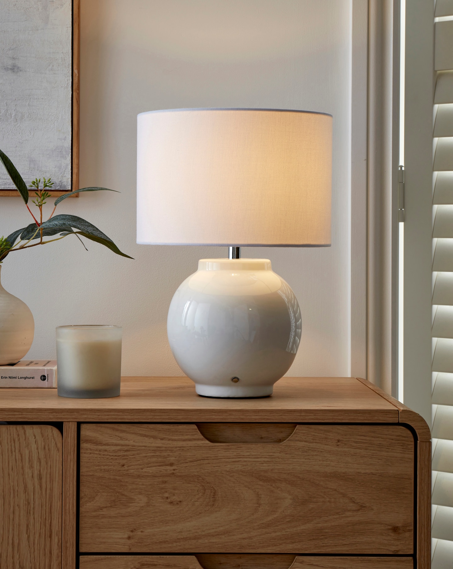 New In - Ceramic Wireless Rechargeable Table Lamp