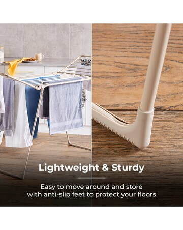 Tower Latte Winged Clothes Airer