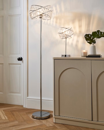 Juno Chrome & Acrylic Table Lamp