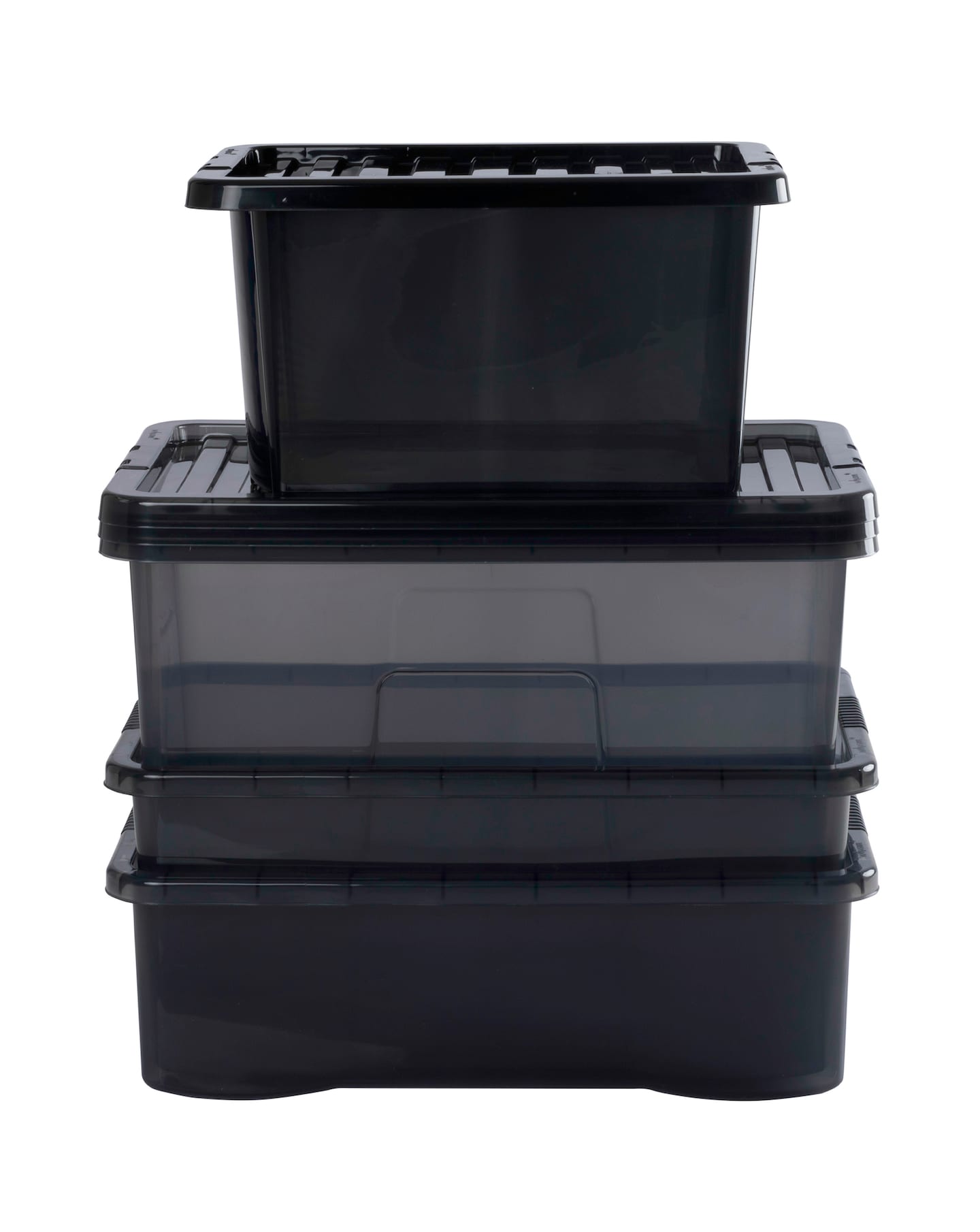 New In - Wham Multi Crystal Box & Lid Grey 4Pk