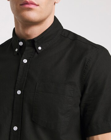 Short Stretch Sleeve Oxford Shirt Long