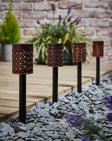 8 Moroccan Solar Stake Lights