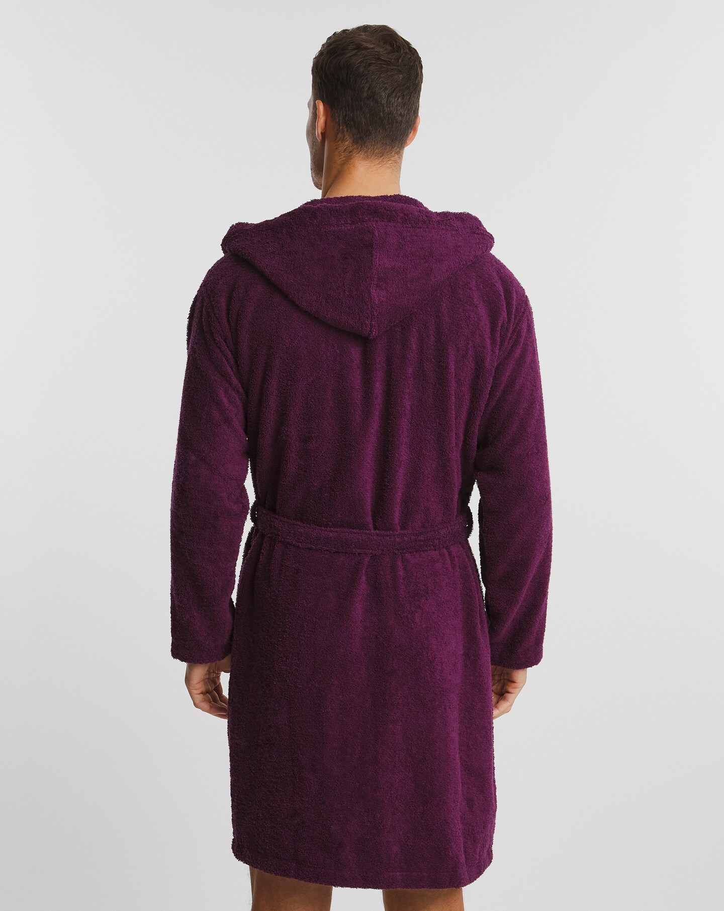 Mulberry Hooded Towel Dressing Gown 