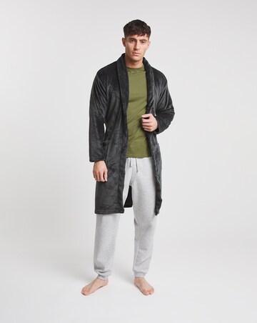 Sherpa Fleece Dressing Gown | Jacamo