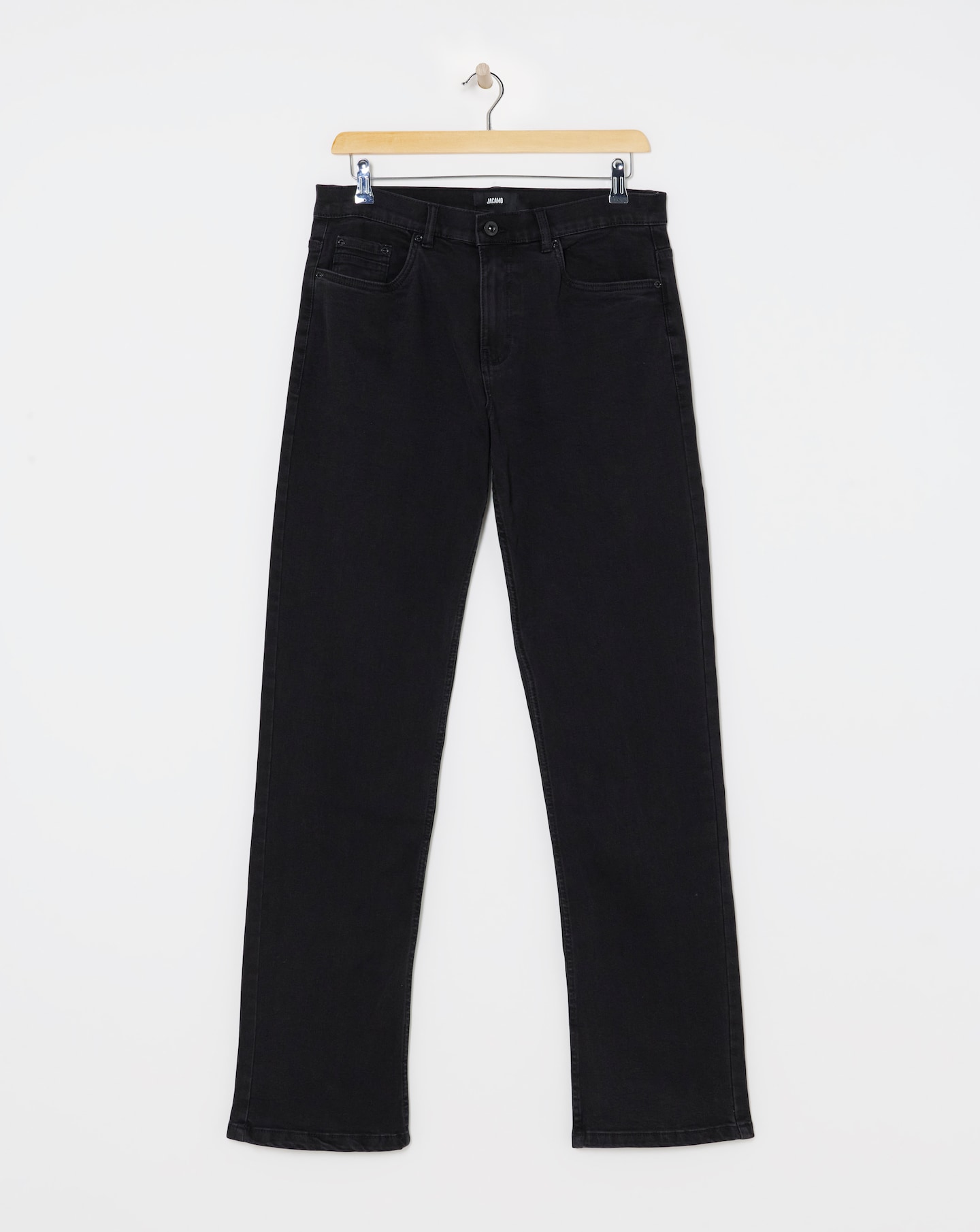 Black Loose Fit Stretch Jeans