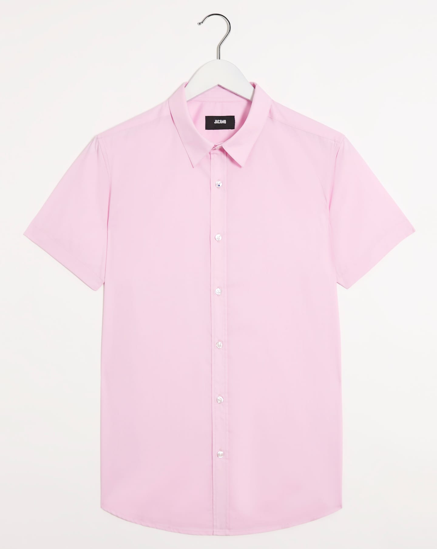 Pink Short Sleeve Formal Shirt Reg