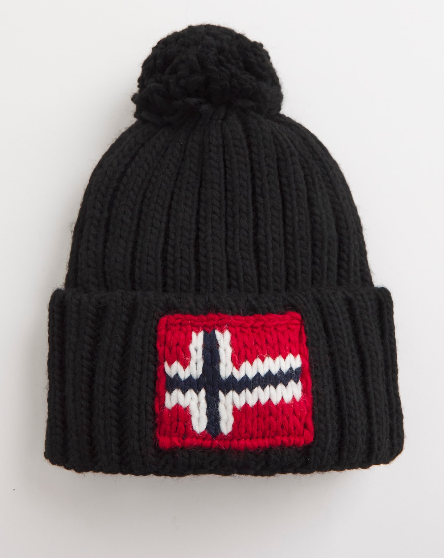 Napapijri Semiury Black Bobble Hat